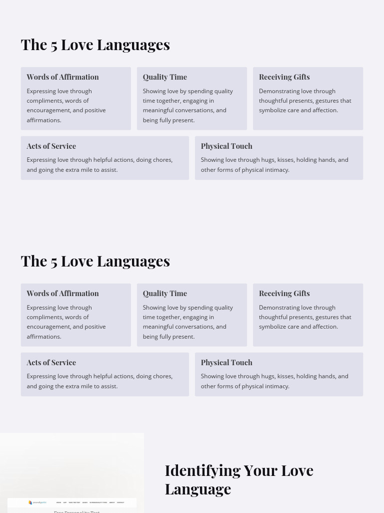 What is Love Language (1) | PDF | Love | Friendship