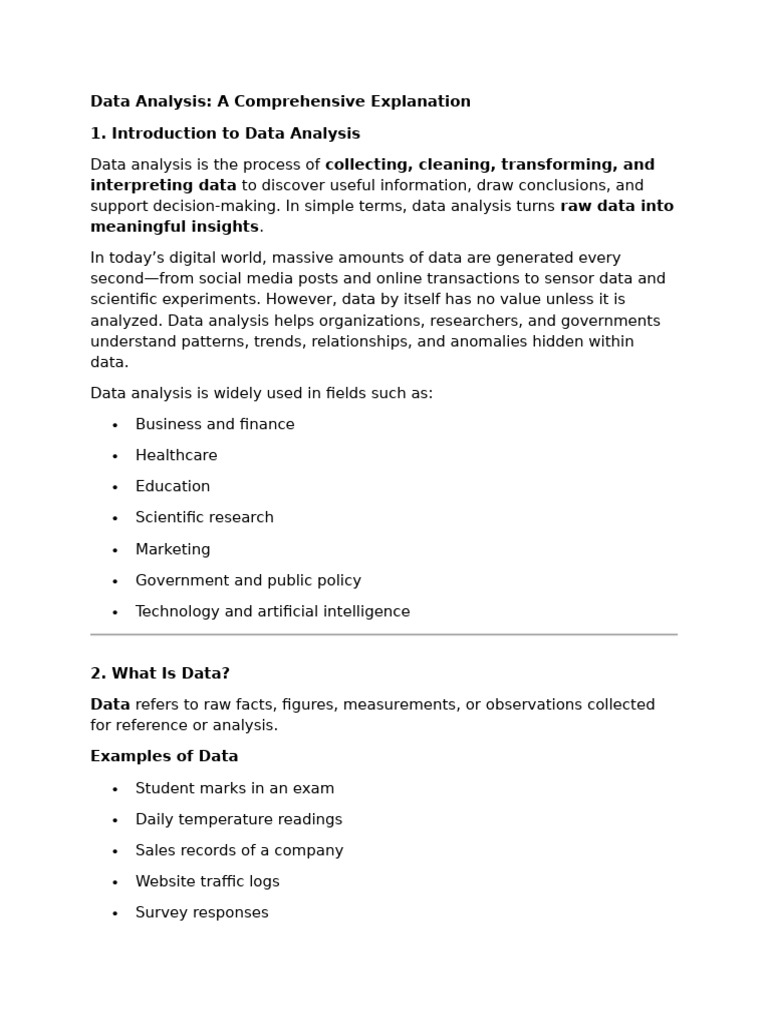 Data Analysis Introduction Notes KYUC | PDF | Data Analysis | Data