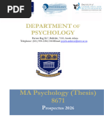 UCT Psychology Honours Application Guide | PDF | Academic Degree ...