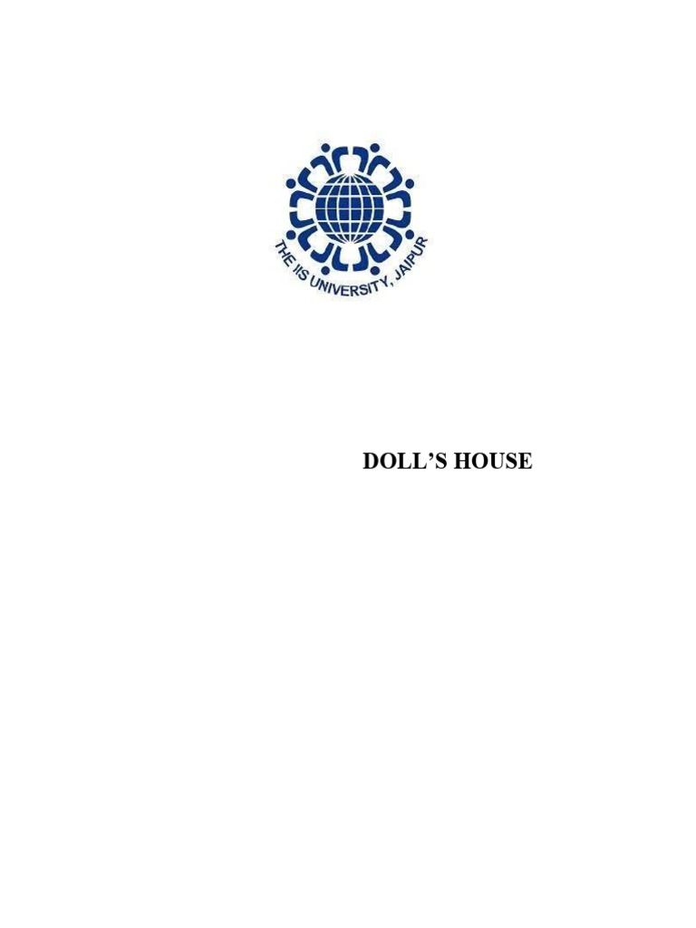ENG 303 DOLL HOUSE Final-1 | PDF | A Doll's House | Henrik Ibsen