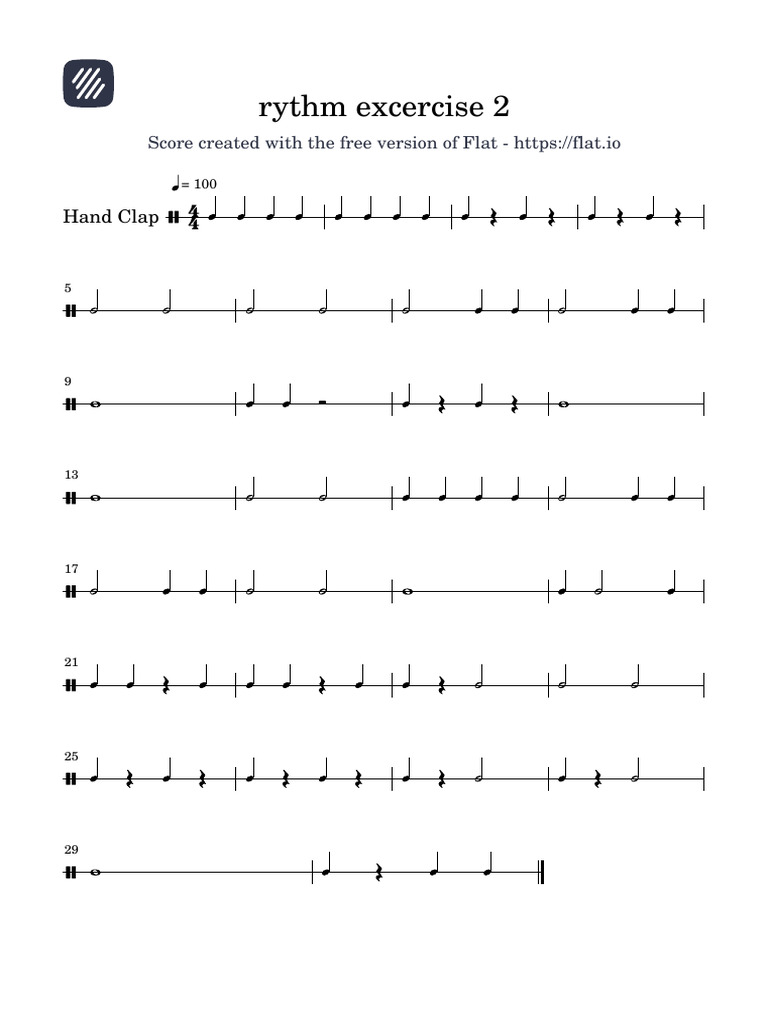 Rythm Excercise 2 | PDF