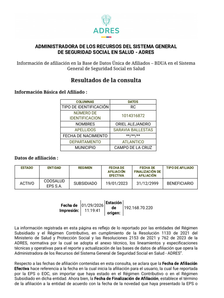 Addres Oriel | PDF