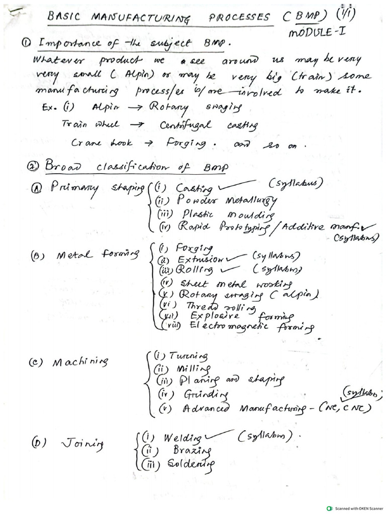 BMP Module 1 Notes | PDF