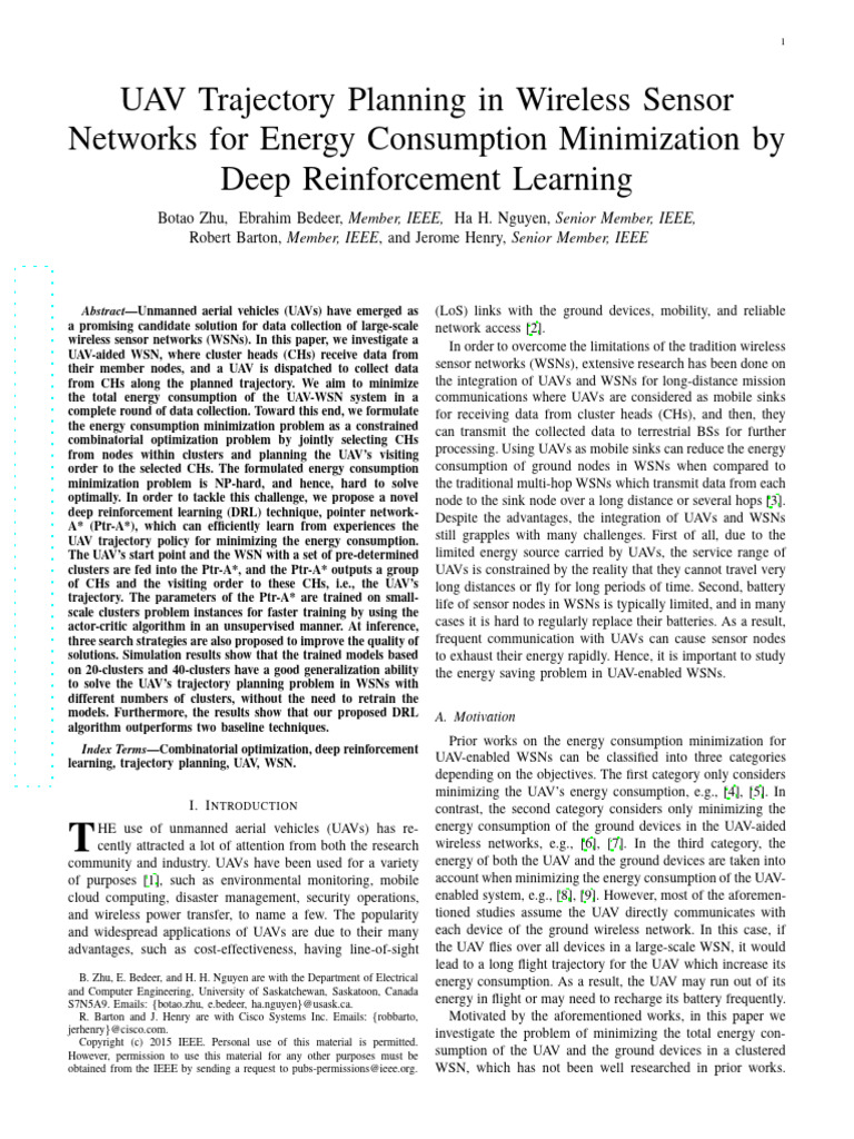 UAV Trajectory Planning in Wireless Sensor Networks For Energy ...