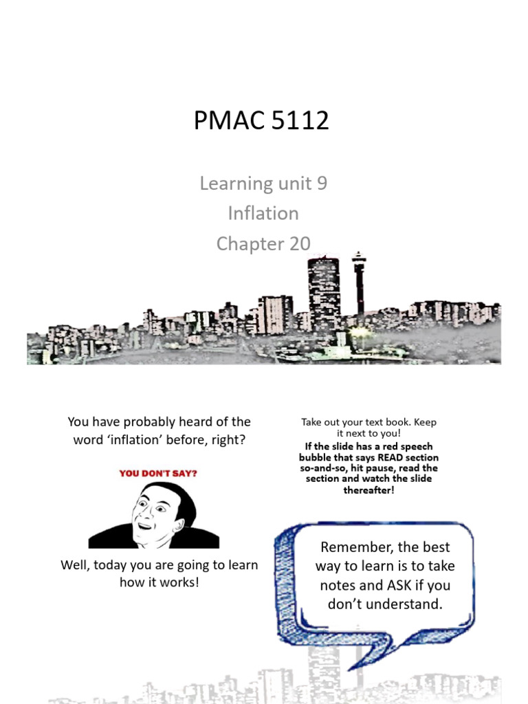 LU 9 Inflation CLASS | PDF | Cost Of Living | Consumer Price Index