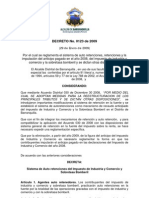 Decreto 0123 de 2009 Sistema de Retencion Barranquilla