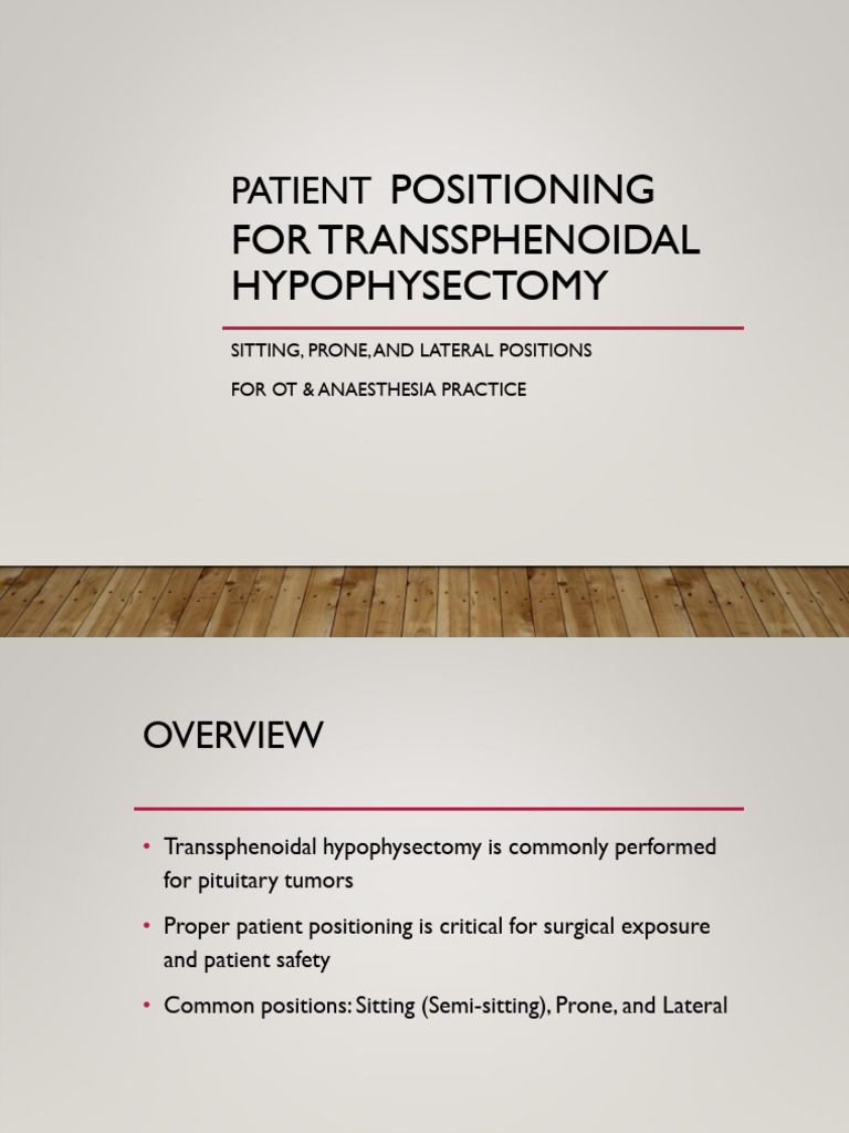 48202 Patient Positioning Transsphenoidal Hypophysectomy With Diagrams ...