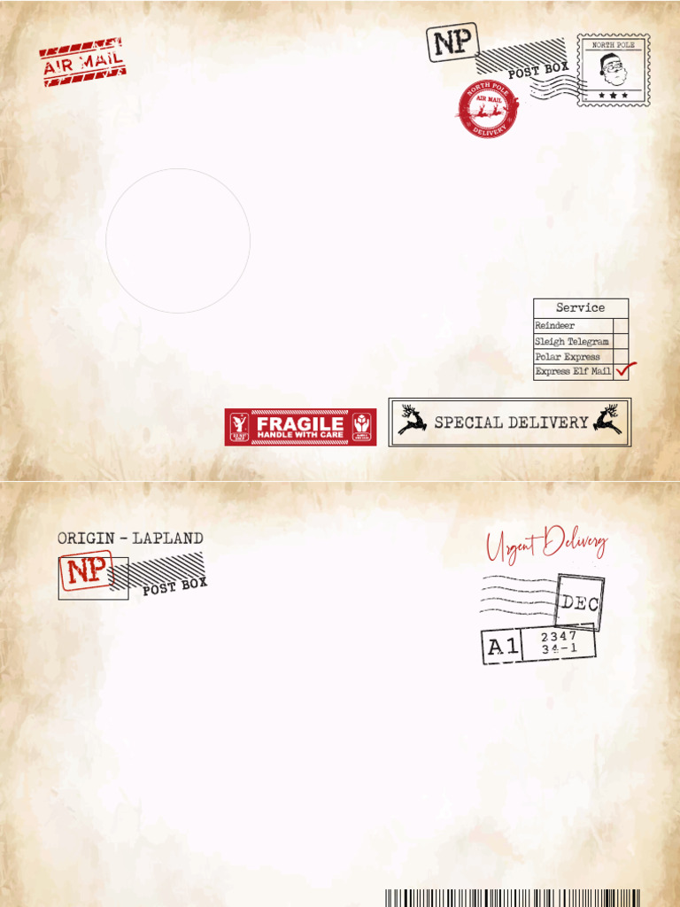 Elf Arrival Envelope | PDF