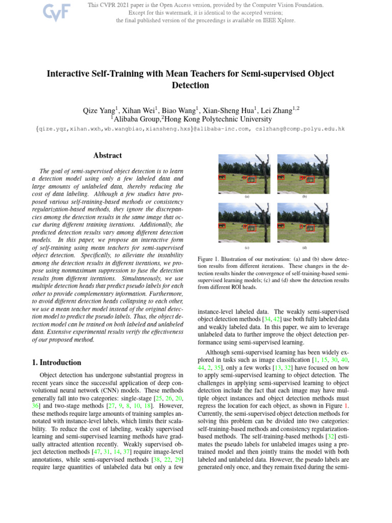 Yang Interactive Self-Training With Mean Teachers for Semi-Supervised ...