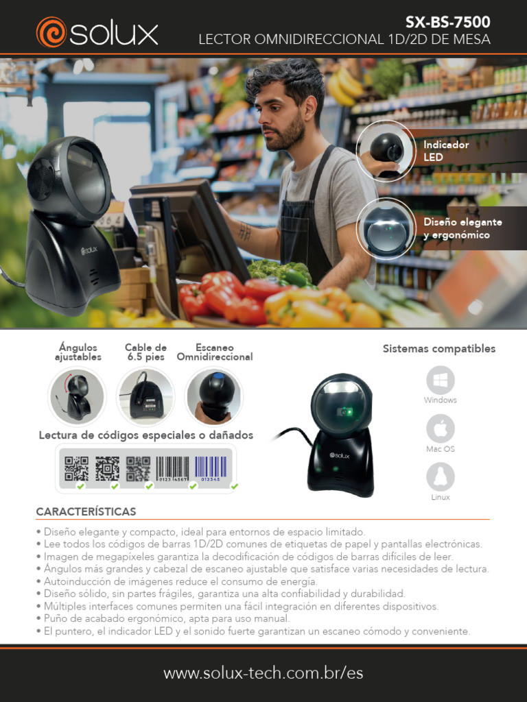 Brochure Lector 7500 | PDF | Informática | Ingeniería Informática