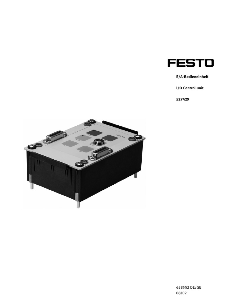 Festo I/O Control Panel Manual (527429) | PDF