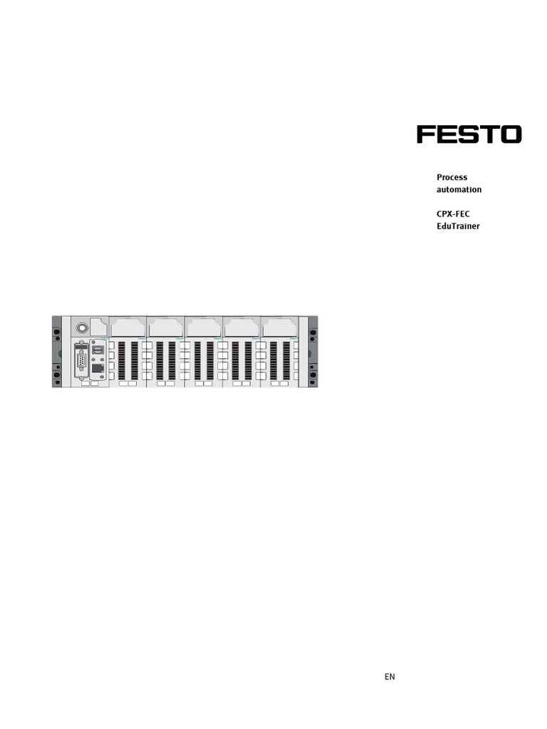 Festo CPX-FEC EduTrainer Manual | PDF | Programmable Logic Controller ...