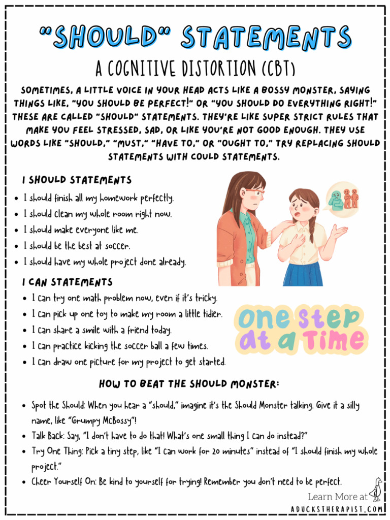 Should+Statements+Handout+ | PDF