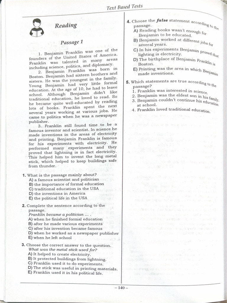 9th Grade Reading | PDF