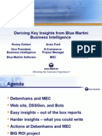Deriving Key Insights From Blue Martini Business Intelligence
