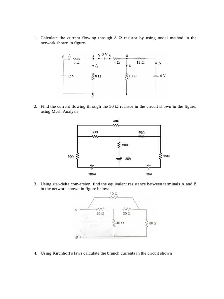 BEE Assignment 1 | PDF