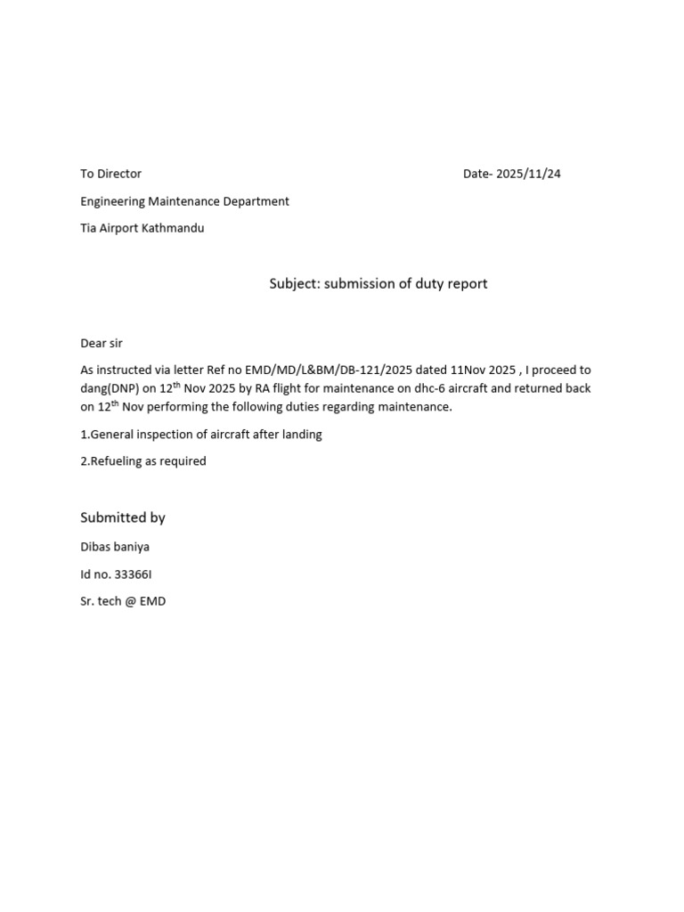 Dnp Duty Order | PDF