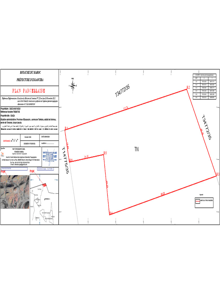 Plan Parcellaire 2-Objet | PDF