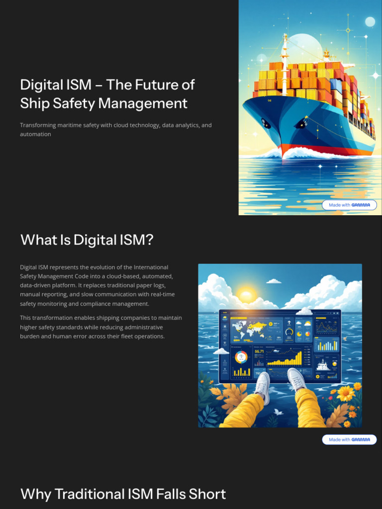 Digital ISM The Future of Ship Safety Management | PDF | Cloud ...