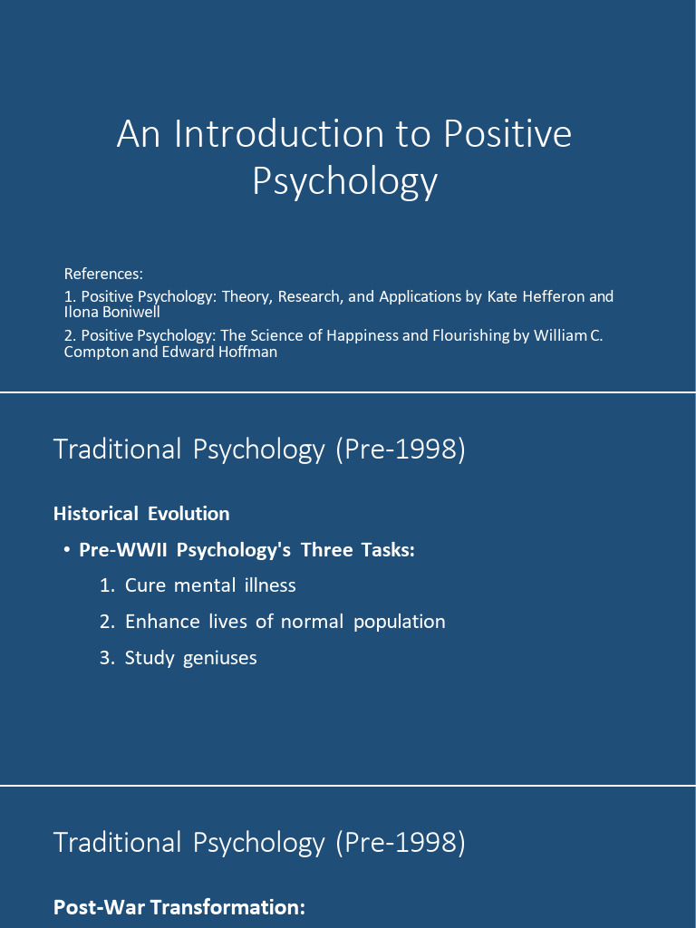 Introduction To Positive Psychology | PDF | Positive Psychology | Well ...