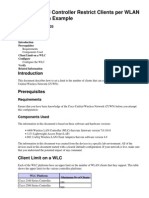 (Cisco) (WLC) Wireless LAN Controller Restrict Clients Per WLAN Configuration Example