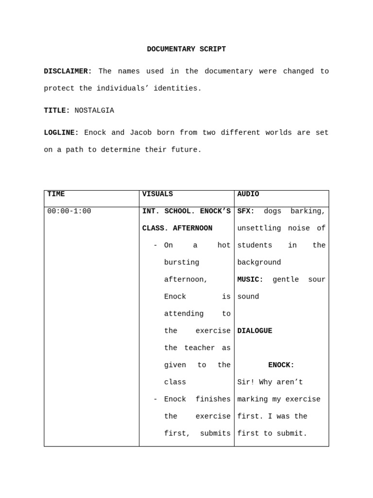 Documentary Script 111059 | PDF | Sound Production | Acoustics