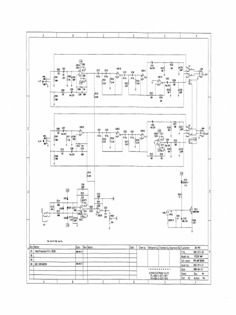 Sf22sp 120v,230vpre Amp | PDF