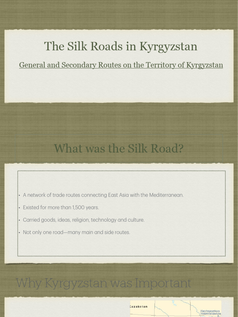 The Silk Road in Kyrgyzstan | PDF