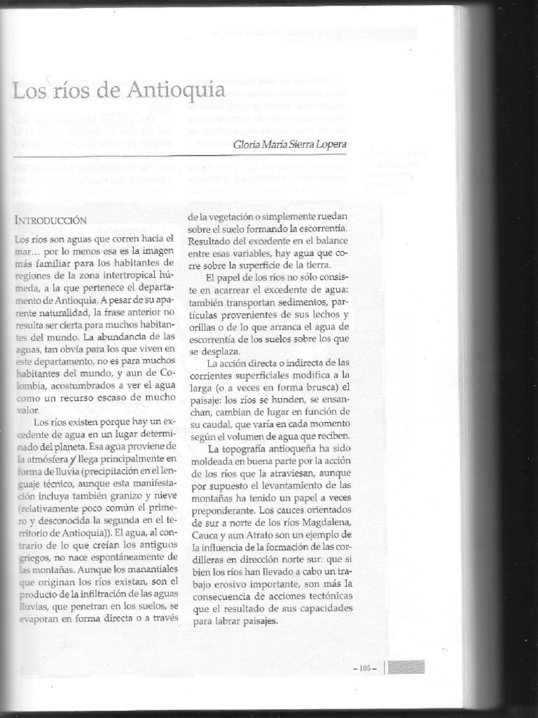 Los Rios de Antioquia | PDF