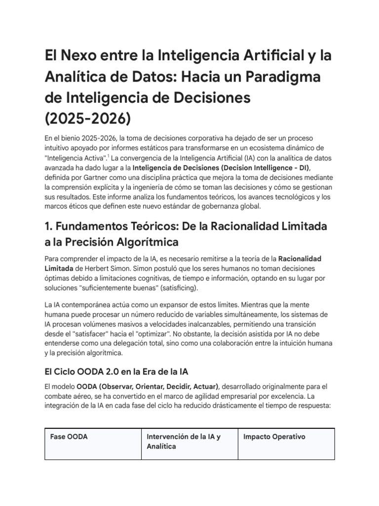 IA y Analítica de Datos en La Toma de Decisiones | PDF | Inteligencia ...