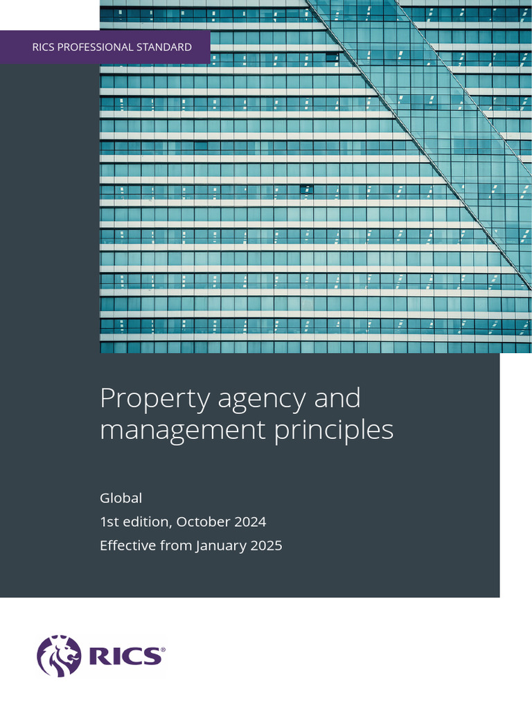 Property Agency and Management Principles 1st Edition | PDF | Real ...
