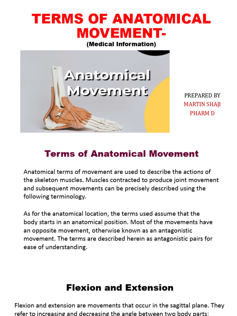 anatomicalmovement-200831114105 | PDF | Anatomical Terms Of Motion ...