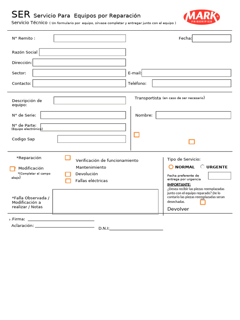 IER - Ingreso de Equipo Por Reparacion - V1.20 (2) | PDF