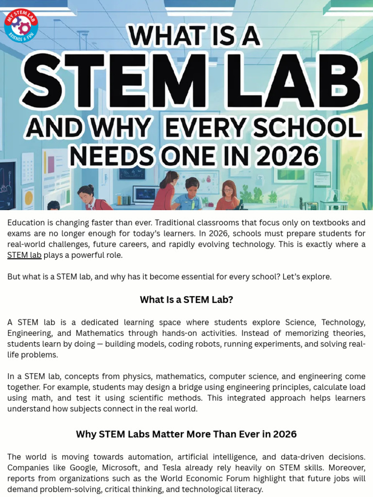 What Is A STEM Lab and Why Every School Needs One in 2026 | PDF ...
