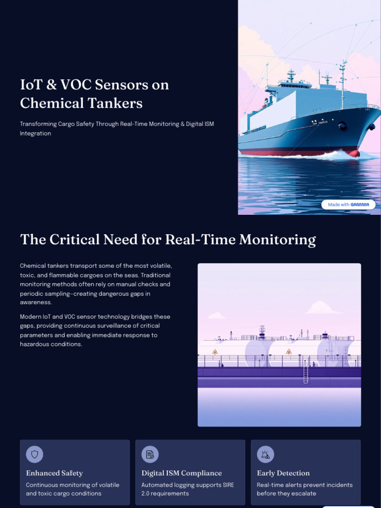 IoT and VOC Sensors on Chemical Tankers | PDF | Internet Of Things ...