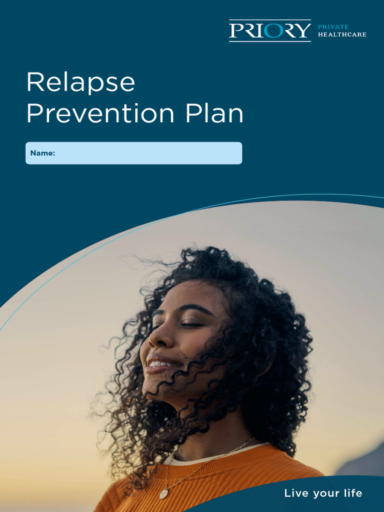 Relapse Prevention Plan PDF Template | PDF | Relapse | Mental Health