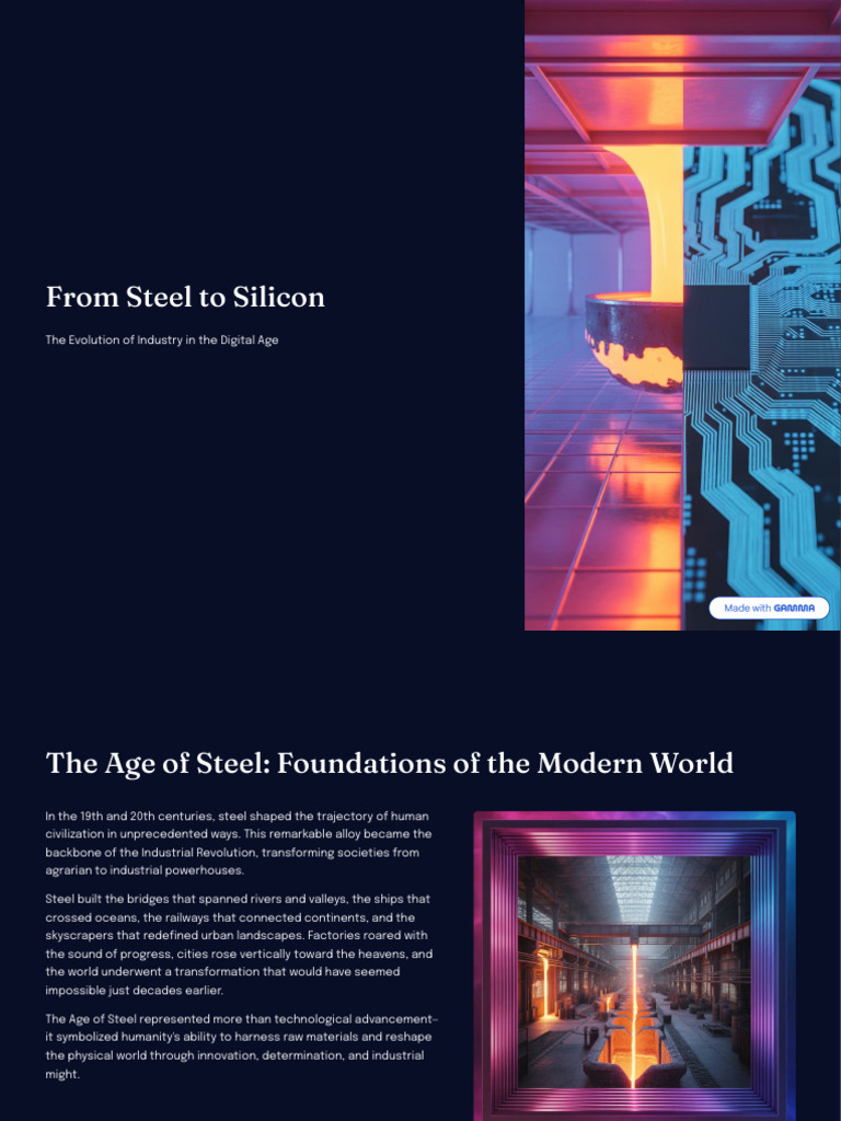 From Steel to Silicon | PDF | Information Age | Artificial Intelligence