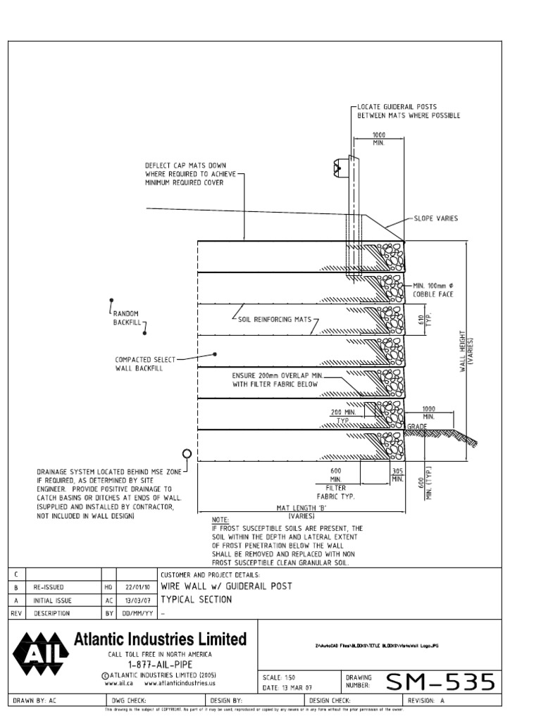 SM-535 - Atlantic Wire Wall - Cobble Face | PDF