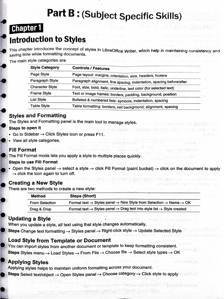 Part B (Subject Specific Skills) | PDF