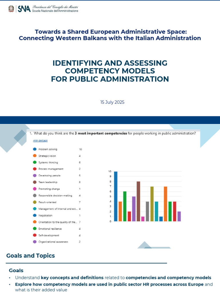 Identifying and Assessing Competency Models For Public Administration ...