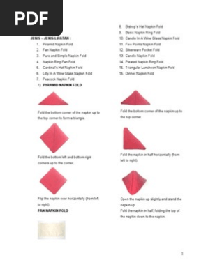 Lipatan Napkin