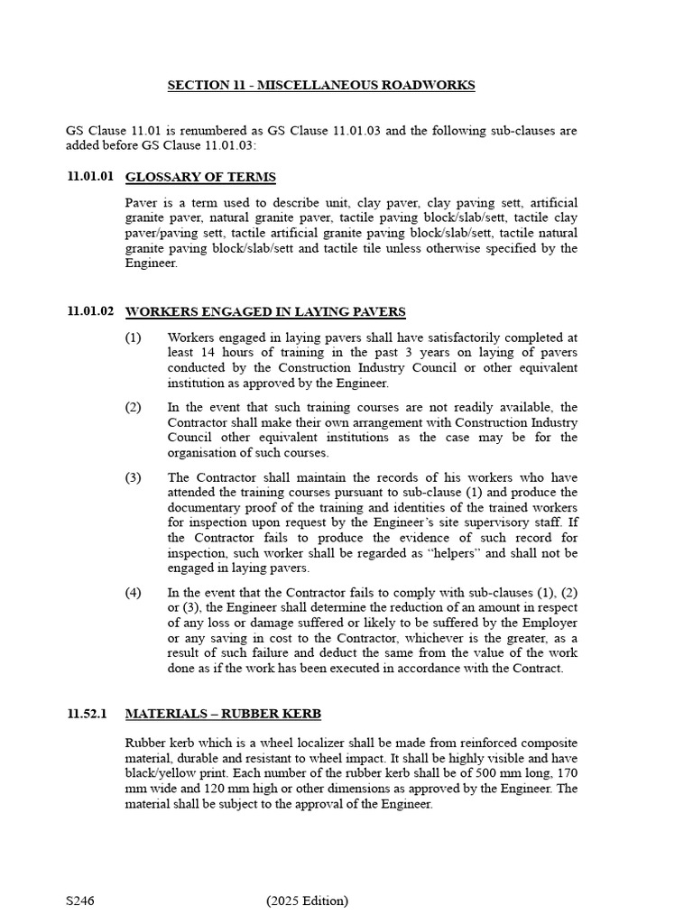 Edp-2025 Term Ps Section 11 | PDF | Construction Aggregate | Concrete