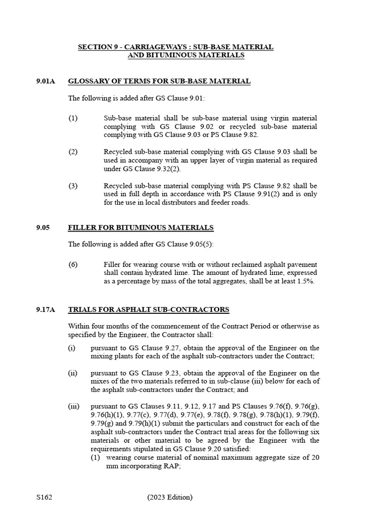 PS 9-2023 | PDF | Concrete | Road Surface