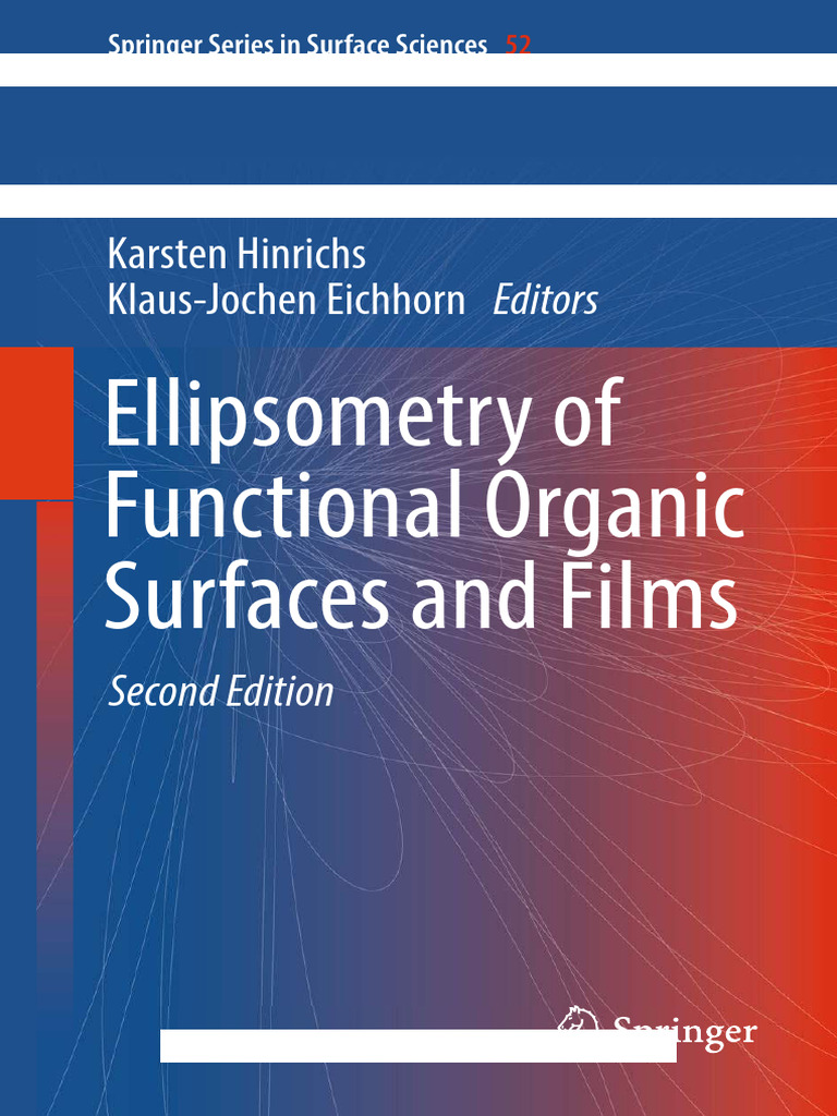 Ellipsometry of Functional Organic Surfaces and Films (2nd Edition ...