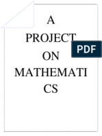 A Project ON Mathemati CS