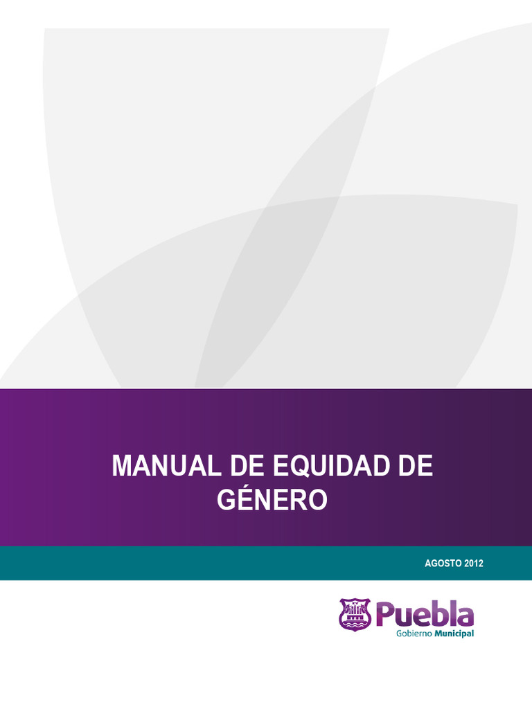 Manua - Equidad de Genero | PDF | Igualdad de género | Estudios de género