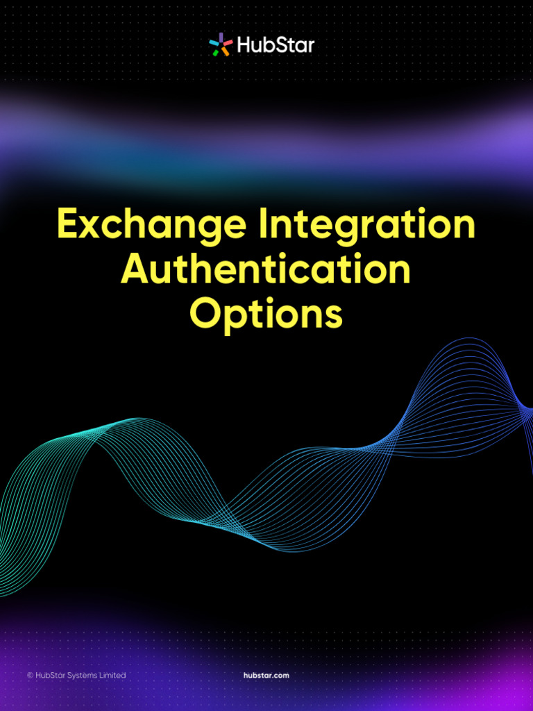 HubStar Connect - Exchange Integration Authentication Options | PDF ...