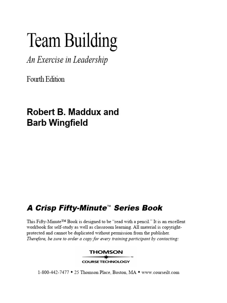 Team Building | PDF | Team Building | Goal