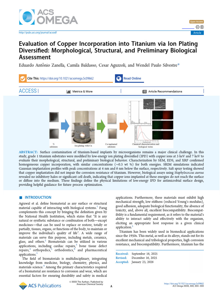 Artigo ACs 3 | PDF | Titanium | Microscopy