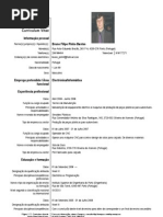Europass Curriculum Vitae Bruno Pinho